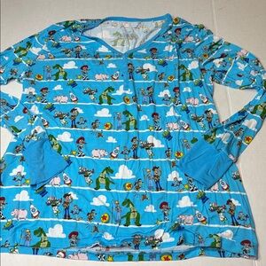 Little Sleepies Disney Pixar Toy Story Women's Pajama Top Size XL New!